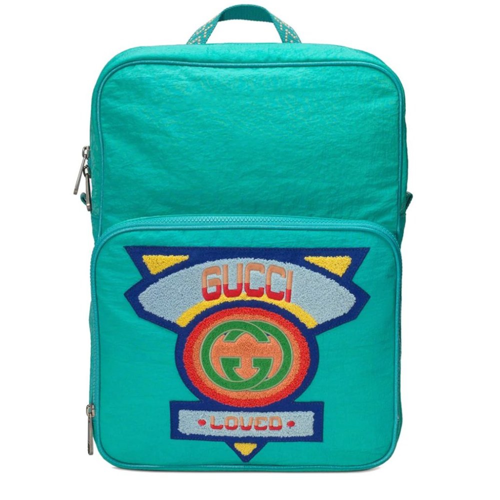 HOST PICK 💕Gucci Medium 80s Logo Patch Backpack new with dust bag